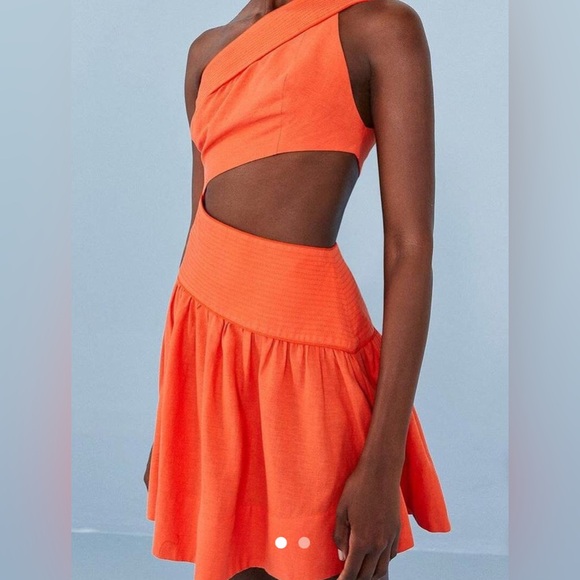 FARM Rio Dresses & Skirts - FARM Rio One Shoulder Orange Dress